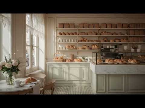 Cozy French Boulangerie Morning 🍞| Relaxing Jazz Piano & Bakery Ambience in Paris