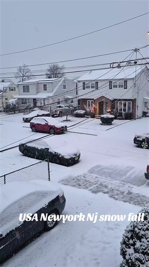 #foryourpage #USA🇺🇸 #Newyork #New jersey Morning wather snowfall stom start