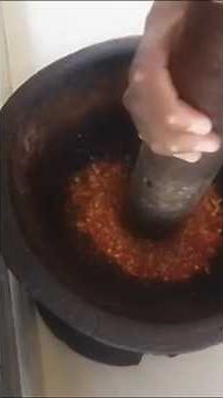 🚨 Checkout the Full Video 🥵 Crushing Dry Chillies using ancient method 🌶️