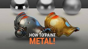 Learn how to paint different kinds of metal in this tutorial by Marc Brunet - Get it here 20% OFF http://cbr.sh/n4usu | Cubebrush