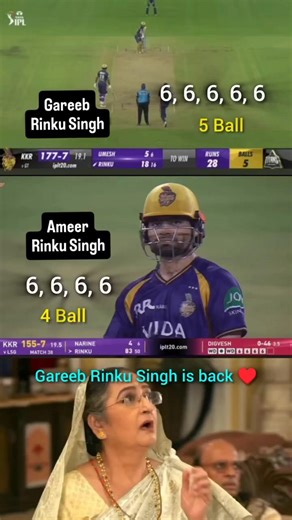 Finally, Gareeb Rinku Singh is Back 🥹♥️🙏 #rinkusingh #kkrvslsg #ipl2026 #shorts #trending #viral