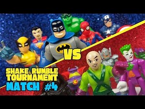 Superheroes vs Supervillains Toys Shake Rumble Tourney Match #4