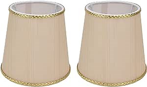 Chandelier Shades Lamp Shades Set of 2, Candelabra Shades Uno Fitter Bell Lamp Shades for Floor Chandelier Pendant Light Replacement