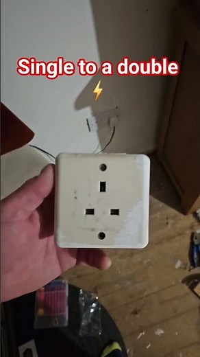Single to a Double Socket⚡ #electrical #building #construction