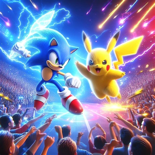 Sonic vs Pikachu – Who Wins This Shocking Battle? #shortsfeed #trending #viralshort #shorts #short