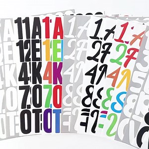 2inch Letter Alphabet Stickers Self Adhesive Vinyl Waterproof Numbers Kiss Cut Sticker Sheets for Gift Decals