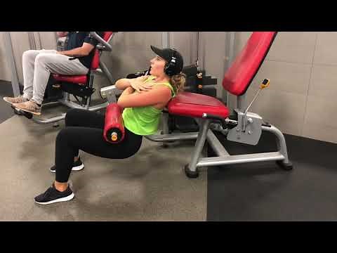 HIP THRUST ON THE LEG EXTENSION MACHINE