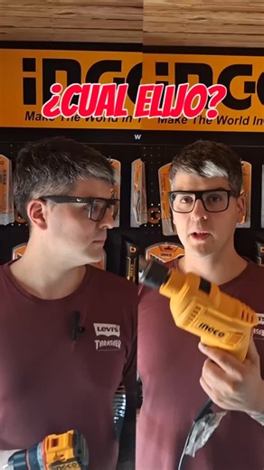RedTools | herramientas on Instagram: "Taladro eléctrico vs taladro a batería 🔌🔋 Taladro Ingco 680w vs taladro ingco 20v 55nm Uso los dos, pero para laburos largos y exigentes sigo eligiendo el taladro eléctrico. Potencia constante, no pierde fuerza y no dependés de la batería. Ideal para cepillar, trabajos continuos y tareas donde necesitás rendimiento real. Si estás por comprar un taladro y no sabés cuál te conviene según el uso que le vas a dar, escribinos y te asesoramos bien. 📍 Red Tools