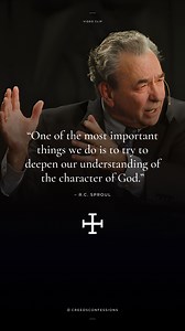 4.9K views · 185 reactions | “One of the most important things we do is to try to deepen our understanding of the character of God.” – R.C. Sproul #rcsproul #gospel #scripture #reformed #preacher #creedsconfessions #jesuschrist #theologian | Creeds & Confessions | Facebook