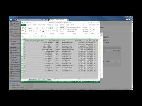 REDCap Building Report / Export
