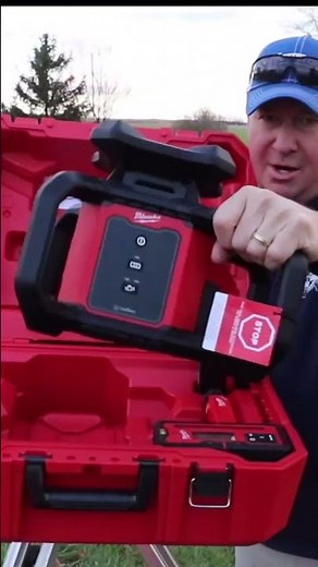 Impact Protected, Simplified Setup. M18™ Red Exterior Rotary Laser Level.📽@markthomasbuilder