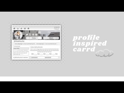 pretty profile; interactive carrd tutorial