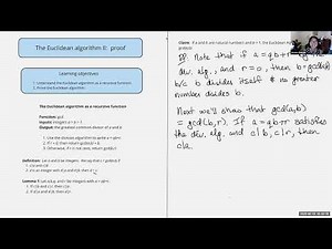 Proof of the Euclidean algorithm