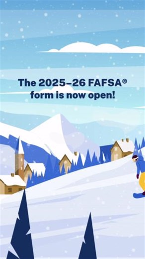 10K views · 41 reactions | Students and parents: The FAFSA® form for the 2025–26 school year is now open! Be sure to complete this form each year you’re in school to maintain your financial aid eligibility. You can access the form at fafsa.gov | Federal Student Aid | Facebook