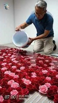 Material Red Rose Resin Floor (Floral Resin Art Base)