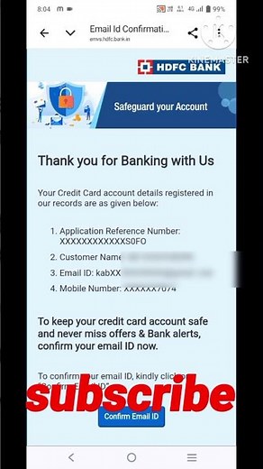 HDFC Credit Card Gmail verification / Gmail verification / #hdfccardgmail #hdfccreditcardgmailverifi