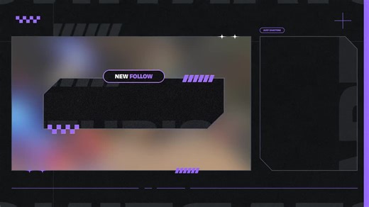 Animated Purple Grunge Twitch Overlay Pack: Stream Alerts, Panels, Scenes (digital Download) - Etsy