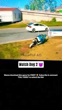 Watch Dogs 2 Gameplay In Asus TUF A15 😈. Free Download. #gaming #viral #gameplay #shorts