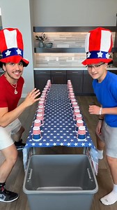 "1v1 Fast Start vs. Smart Start! 🇺🇸 Zander and Maximus race to see who can get all their American Flag cups into the bin first to win the challenge. #4thofJuly #july4th #summergames 🎬 This video was produced by Network Media and The Tus House | Think Smart Prank Hard