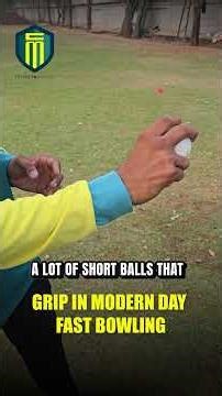 In modern day fast bowling, the grip makes ball the difference. 🏏