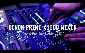 We're looking at the brand new X1800 Mixer from Denon DJ at NAMM 2017! X1800 Prime is a 4-channel DJ club mixer with creative and powerful Sweep and BPM based FX controls. True to the Denon DJ engineering heritage, the X1800 features extremely high-quality, 24bit, 96kHz audio output, ensuring superb sound characteristics. The X1800 is perfectly suited to integrate with Denon DJ’s new SC5000 Prime media via the EngineTM Connect protocol. This shares the beatgrid and time information with the mixe