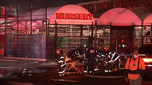 Firefighters battle fire at Home Depot in South Philadelphia