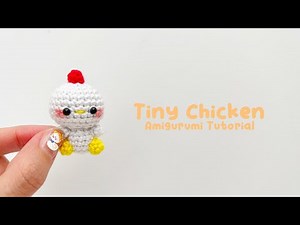 Tiny Chicken Amigurumi Crochet Tutorial | Step by Step | FREE PATTERN