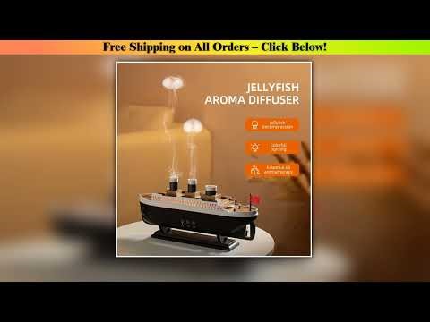 Retro Ship Air Humidifier Ultrasonic Aromatherapy Diffusers Mist Maker Fragrance Essential Oil