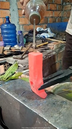 This boy turned the red-hot iron black .#shorts