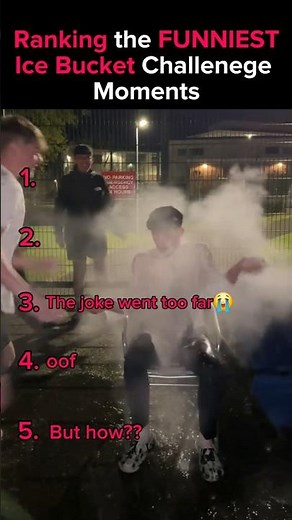 Ranking the FUNNIEST Ice bucket challenge moments 🤣💀
