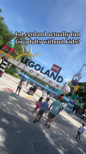 Wondering if Legoland is worth the trip if you don't have kids? Here is our honest review of the rides and attractions as adults. #legolandflorida #adultsatlegoland #themeparkvlog #travelvlog #legoland