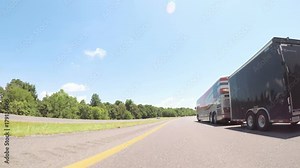 POV point of view - Driving East on Interstate Highway 24 through Kentucky