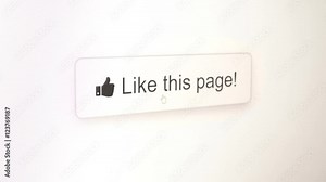 Mouse cursor hitting the Like This Page on a website, shot in several colors and button backgrounds.