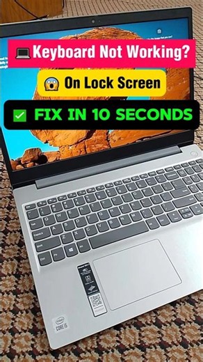 🚨 Laptop Keyboard NOT Working on Lock Screen? Try This! #tech #laptop #shorts