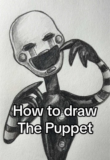 How to draw The Puppet from Five Nights at Freddy’s! What should I draw next? #art #thepuppet #fnaf #marionette #drawing how to draw the puppet fnaf art drawing tutorial