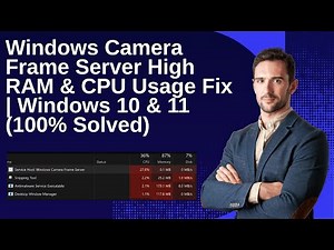 Windows Camera Frame Server High RAM & CPU Usage Fix | Windows 10 & 11 (100% Solved)