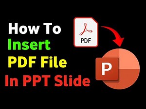 How To Insert PDF in PowerPoint