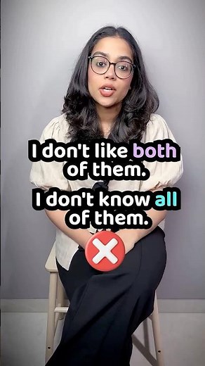 Common English Mistakes - BOTH & ALL With NOT — The Grammar Rule Nobody Teaches You | Ananya