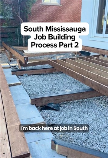 Framing In Action! 🚧 We’ve leveled the footings, now we’re framing and adding joist tape to keep moisture at bay for ultimate deck longevity. Part 3 drops soon—watch us bring your dream deck to life! 🪚💪 #fypシ゚ #DeckBuild #DeckFraming #CustomDeck #deck #fyp #foryoupage