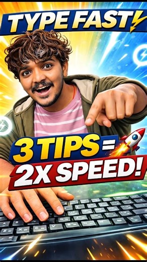 Try These 3 Typing Tips 🔥 Boost Your Typing Speed Instantly!#TypingSpeed #TypingTips #trending #fyp