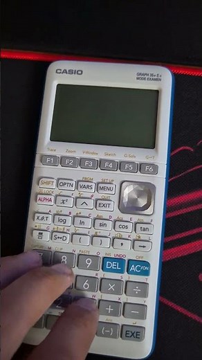 How to enter exam mode on Casio Graph E 35+ II Calculator