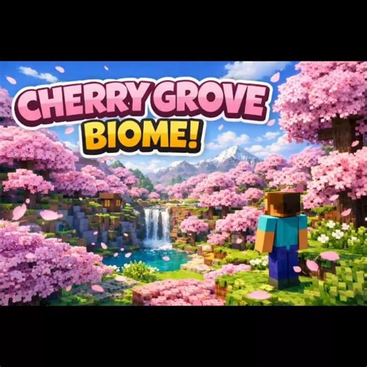 Minecraft’s Most Beautiful Biome 🌸 | Cherry Blossom Paradise #minecraft #viralvideo #viral #mcfleet