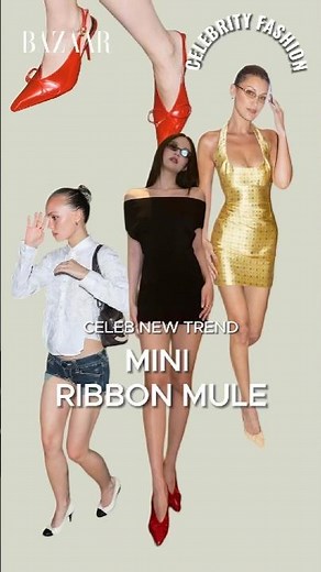 【海外セレブファッション速報 vol.4】「ミニリボン」がついた ミュールが最旬トレンド！BLACKPINK #JENNIE やベラ・ハディッドも愛用中! 👠🎀最旬シューズトレンドを動画でチェック