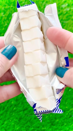 ASMR Chewing Milk Candy 🍼🍬#asmr #milk #candy #candyopening #unboxing #shortvideo #satisfying #fyp