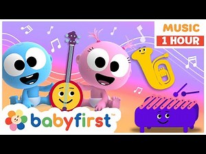 Learn instruments with GooGoo & Gaagaa | Educational Music Video for Kids | 1 Hour | BabyFirst TV