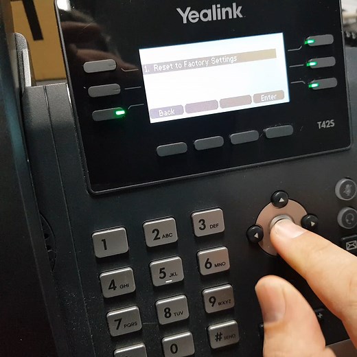 Factory Reset Yealink T42S