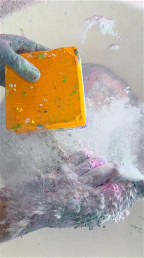 Dusty yellow asmr #youtube #oddlysatisfying