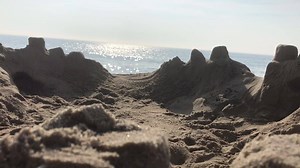 12K views · 357 reactions | Sand castles on the beach. A little peacefulness for your day. Video taken in Bethany Beach, DE this past summer. | The Beach Is My Happy Place | Facebook
