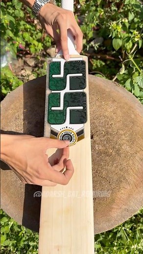 Sticker On Cricket Bat | How To Apply | SS Gladiator | Sticker at Home 🤩 #shorts