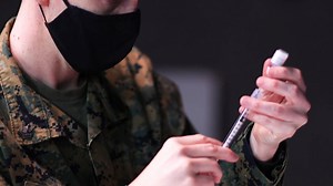 5.4K views · 116 reactions | U.S. Navy Sailors with 2nd Medical Battalion, 2nd Marine Logistics Group administer the Pfizer-BioNTech COVID-19 vaccine to U.S. Marines with the 24th Marine Expeditionary Unit in preparation for an upcoming deployment overseas. (U.S. Marine Corps video by Cpl. Fatima Villatoro) | Camp Lejeune | Facebook